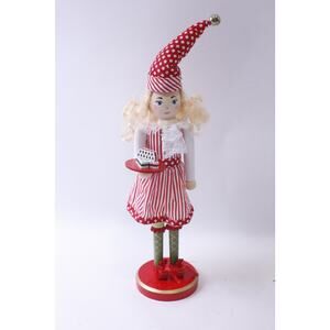 Ribbon Candy, Elf Nutcracker, 16 inches Figurine, Holiday, Festive, Winter,